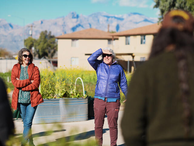 New Roots teams get tour of Literacy Garden in Tucson, Arizona