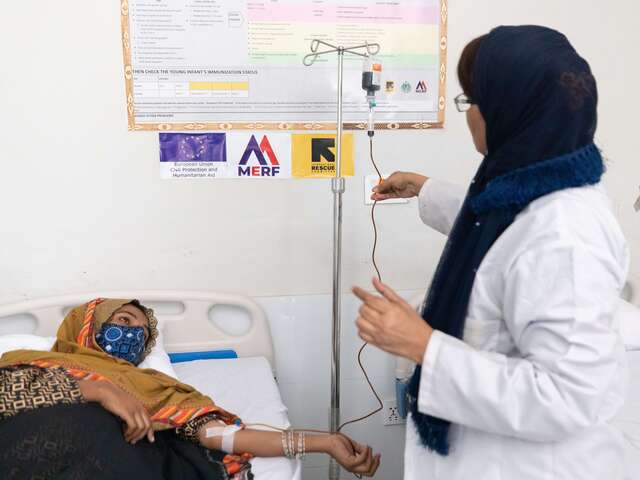 District Khairpur, Pakistan. Activities at the Maternal, Newborn and Child Health Centre (MNCH) where IRC and its implementing partners provide medical services to marginalized communities in Sindh.