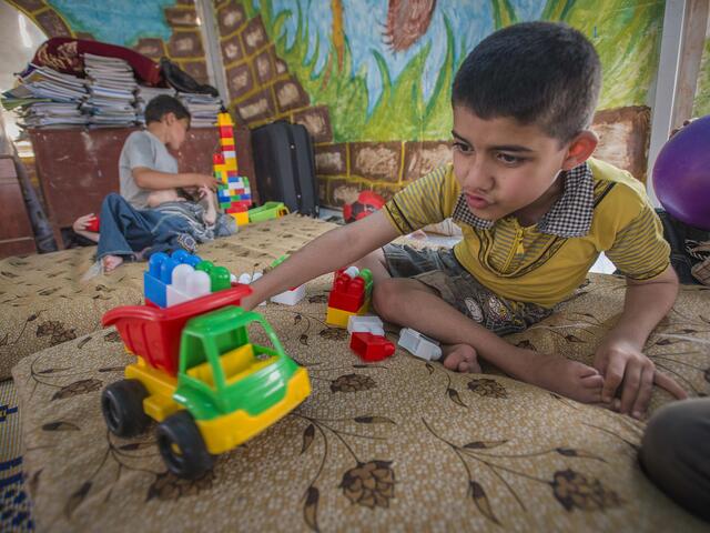 disabled children playing