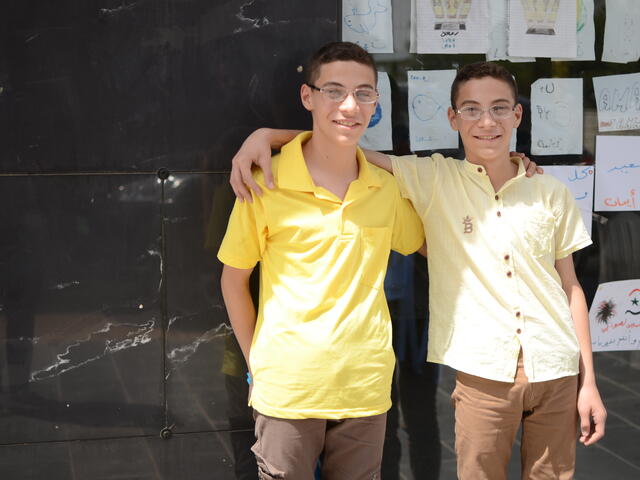 Syrian brothers in Lebanon