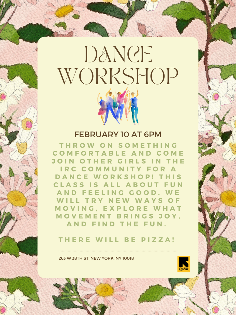 Dance workshop flyer