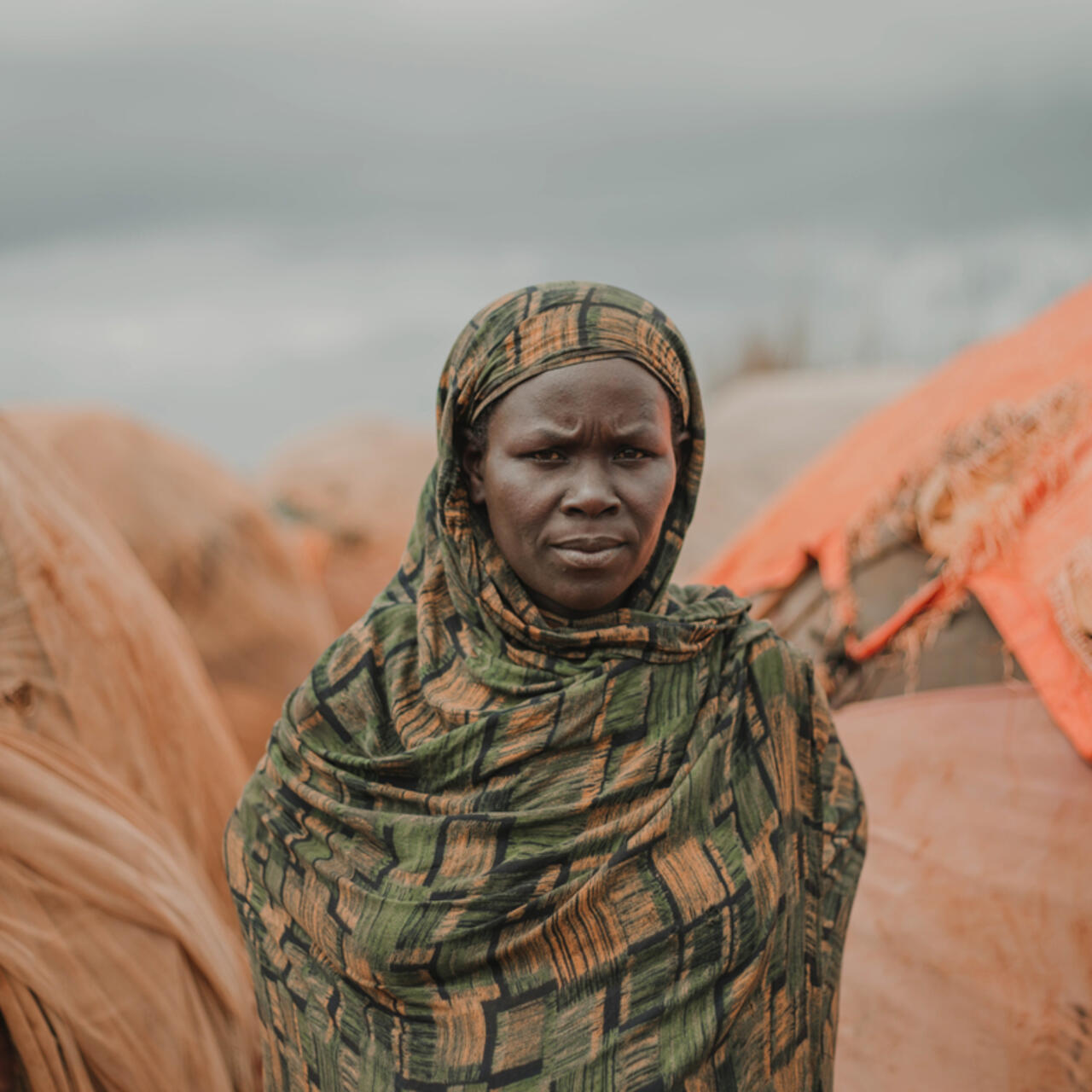 Malabey Baube, a mother of seven children, came to the Torotorow IDP camp in Somalia because of severe drought.