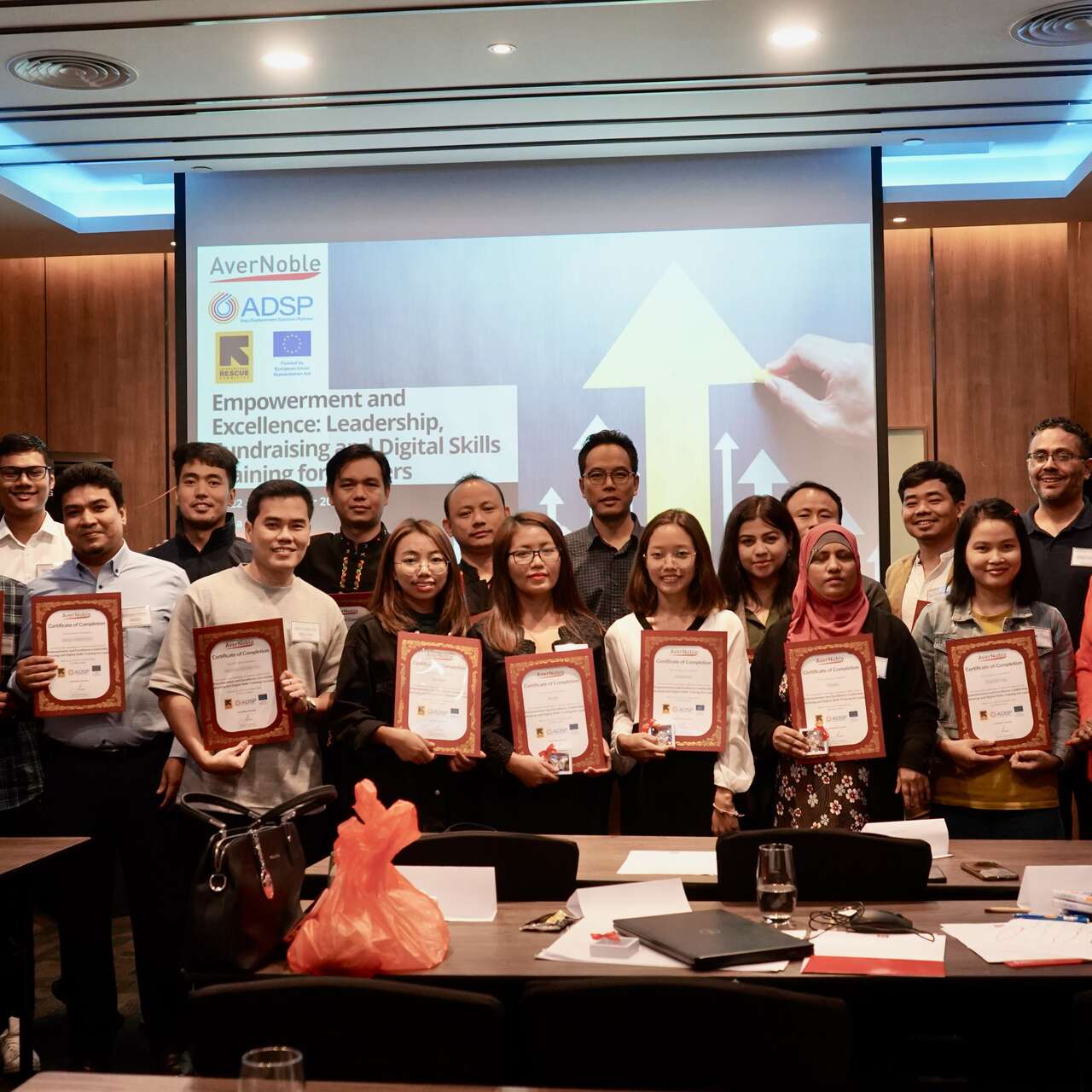 21 October 2023 - Kuala Lumpur, Malaysia. Participants, who are refugee community leaders, are attending a three-day IRC and ADSP-led training program titled "Empowerment and Excellence: Leadership, Fundraising, and Digital Skills".