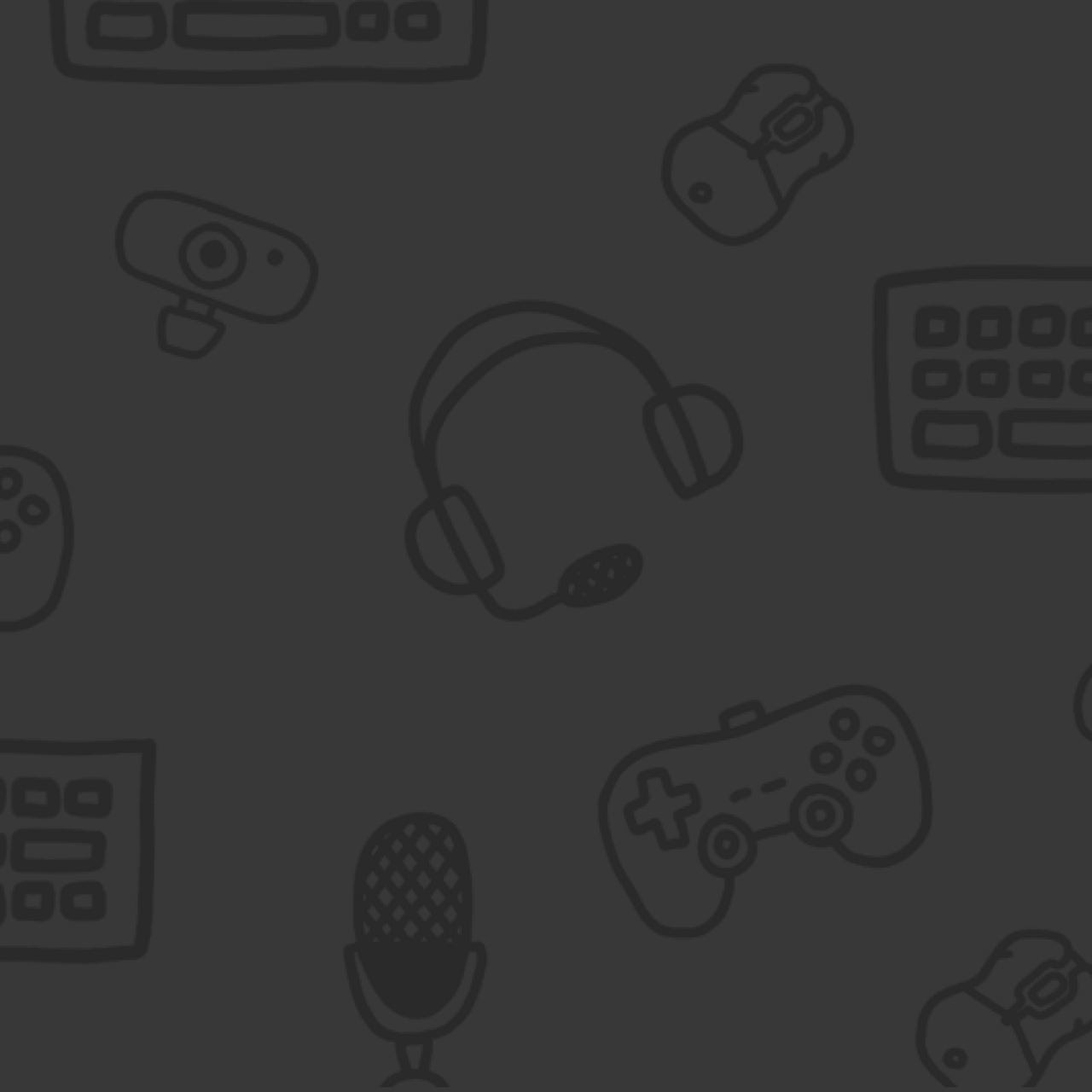 An illustrated background displaying a variety of streaming equipment.