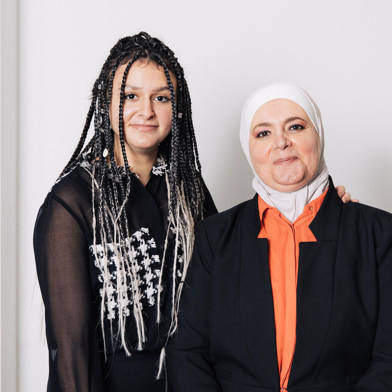 Marah and her mother Razan