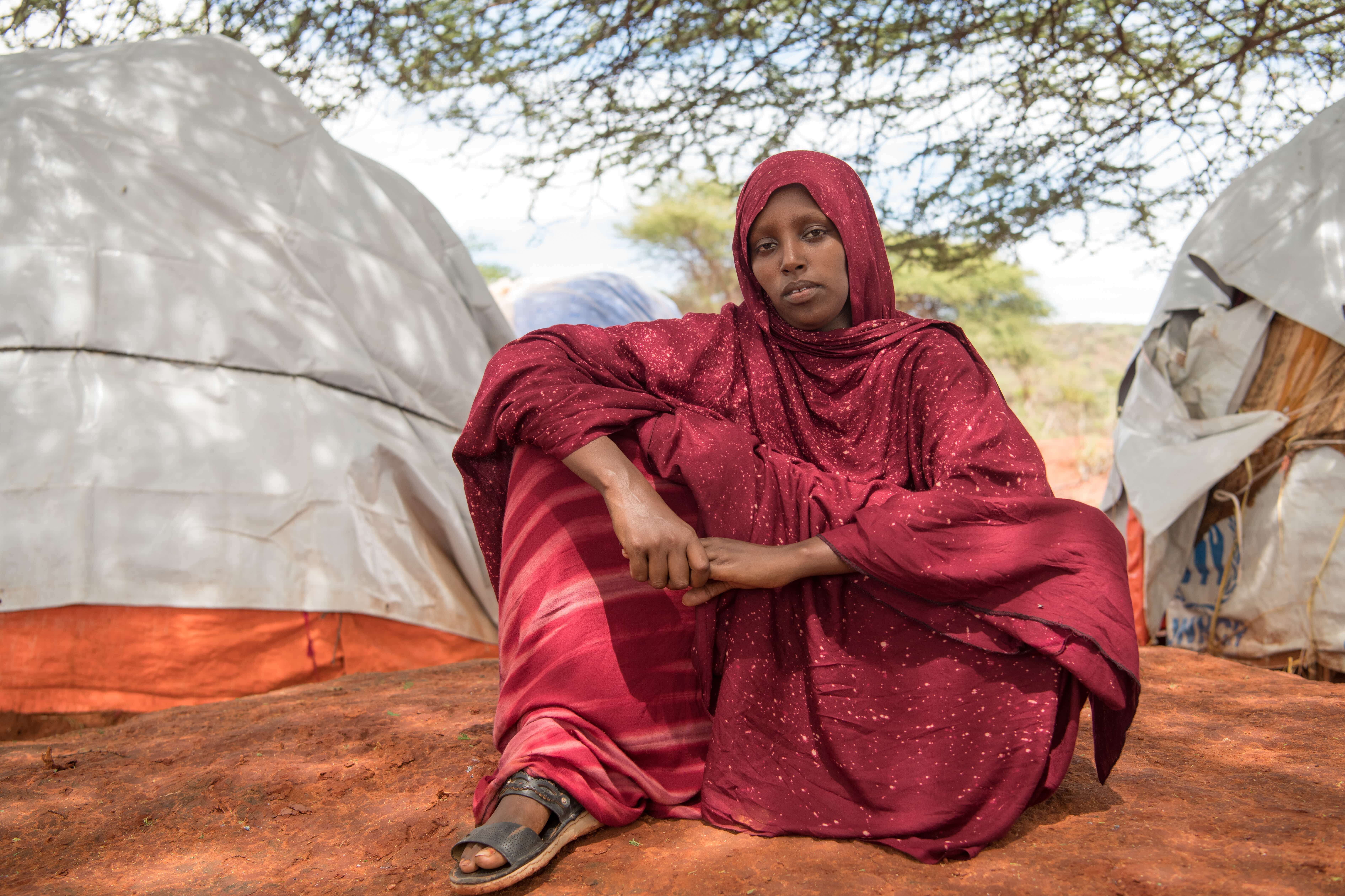 Anfac is a pastoralist, who was forced to leave her home after all of her livestock perished. Over 40 million people have been affected by the prolonged drought in the East Africa region.