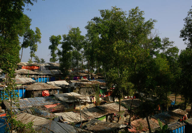 Unterkünfte im Ukhiya-Camp in Cox’s Bazar, Bangladesch