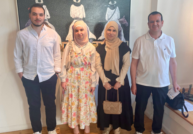 Batoul and her family 