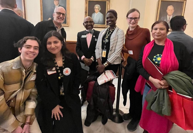 A group photo in the Georgia state capitol