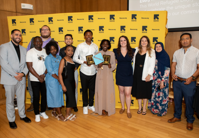 Beacons of Hope Awardees and IRC staff 